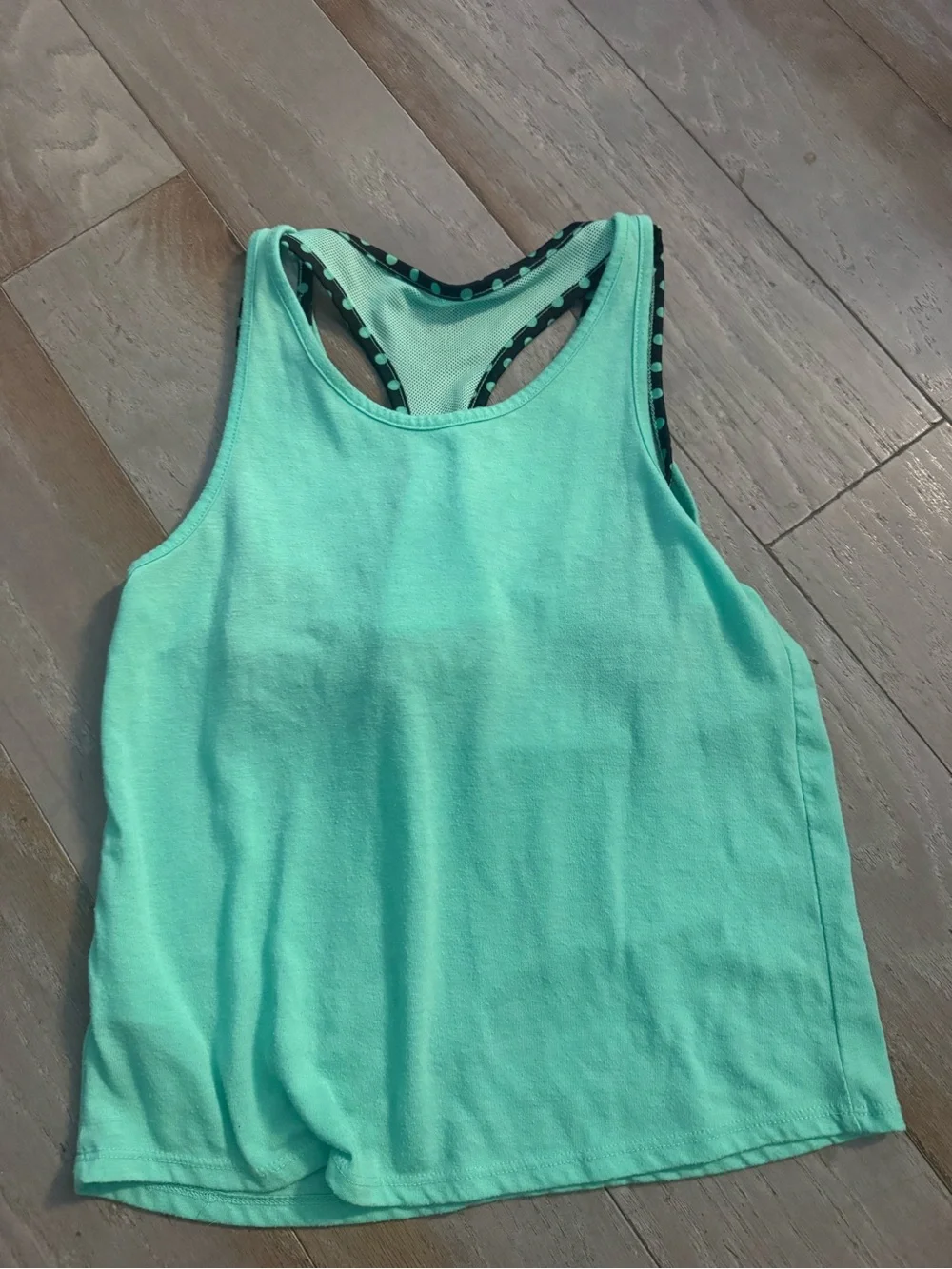 Justice Mint Green Tank with Cat Hi-Fives Graphic